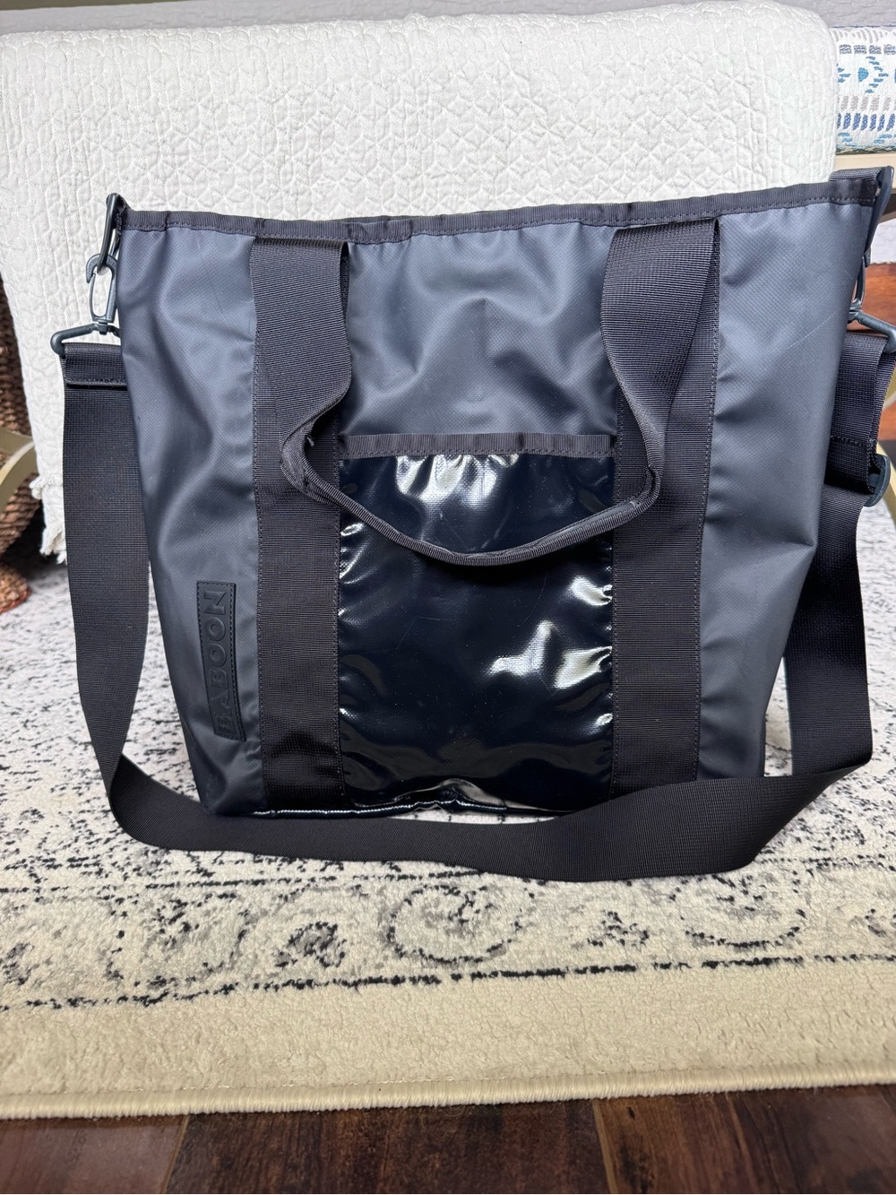 Baboon to the Moon Go Tote in Black
